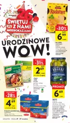 Gazetka promocyjna Intermarche - Gazetka Intermarche - Gazetka - ważna od 27.09 do 27.09.2023 - strona 6 - produkty: Krakus, Sos, Ser, Korniszony, Zupa, Podravka, Knorr