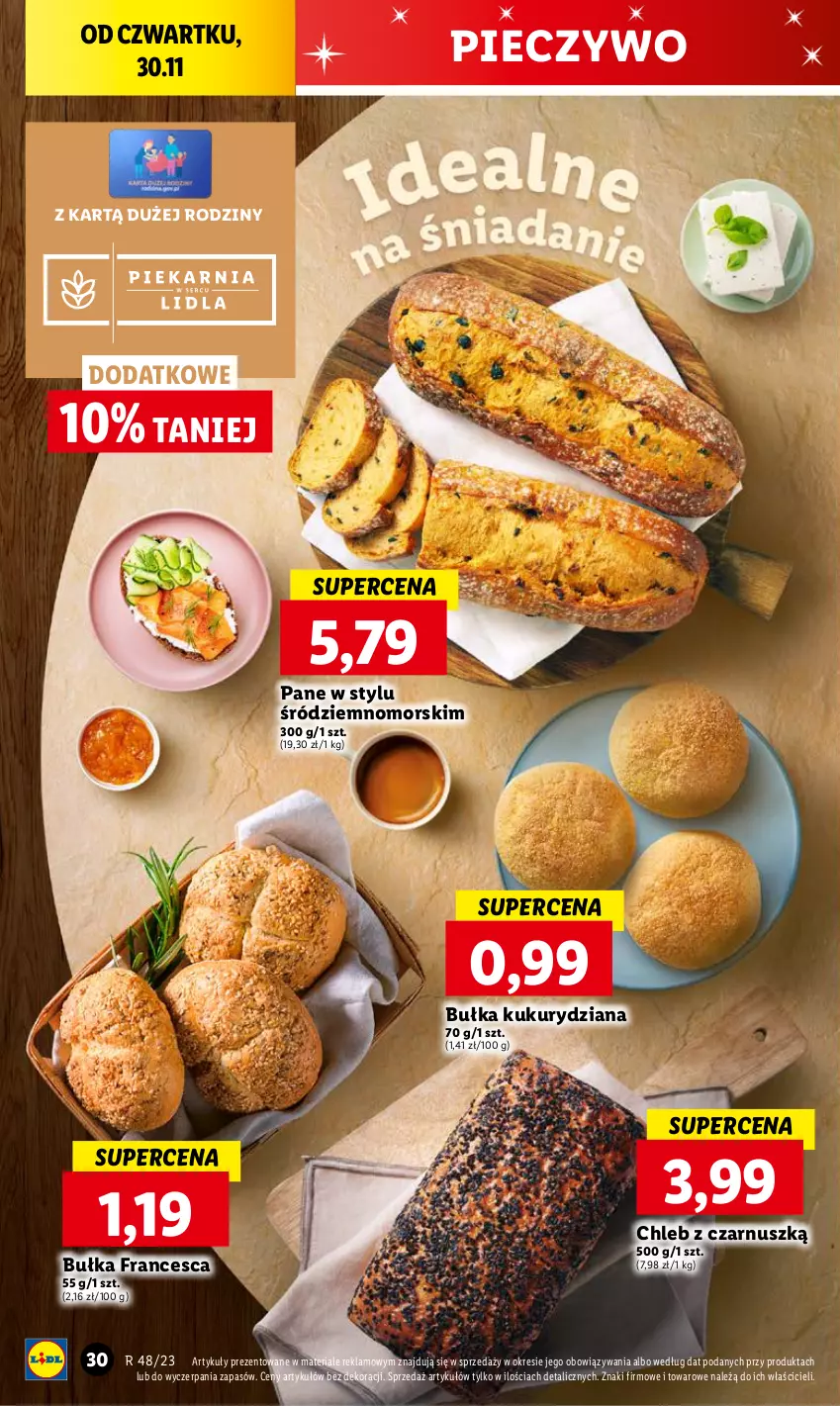 Gazetka promocyjna Lidl - GAZETKA - ważna 30.11 do 02.12.2023 - strona 32 - produkty: Bułka, Chleb, Piec, Pieczywo