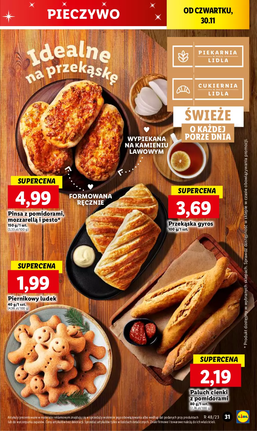 Gazetka promocyjna Lidl - GAZETKA - ważna 30.11 do 02.12.2023 - strona 33 - produkty: Gyros, Pesto, Piec, Pieczywo, Piernik, Por