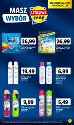 Gazetka promocyjna Lidl - GAZETKA - Gazetka - ważna od 02.12 do 02.12.2023 - strona 59 - produkty: Finish, Dezodorant, Tablet, Dove, Odświeżacz powietrza, Zmywarki, Antyperspirant, Tabletki do zmywarki