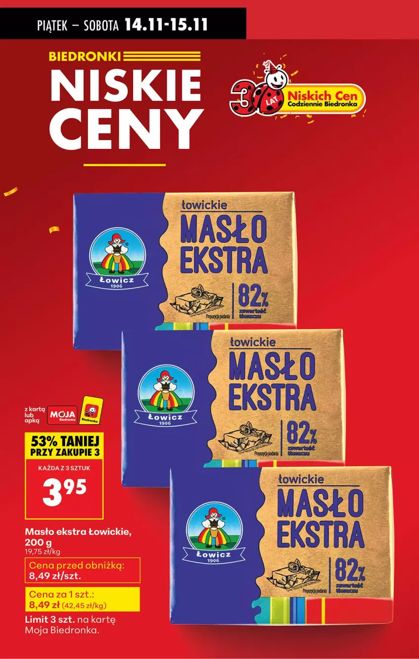 Gazetka promocyjna Biedronka - Od Czwartku - ważna 13.11 do 19.11.2025 - strona 3 - produkty: Masło