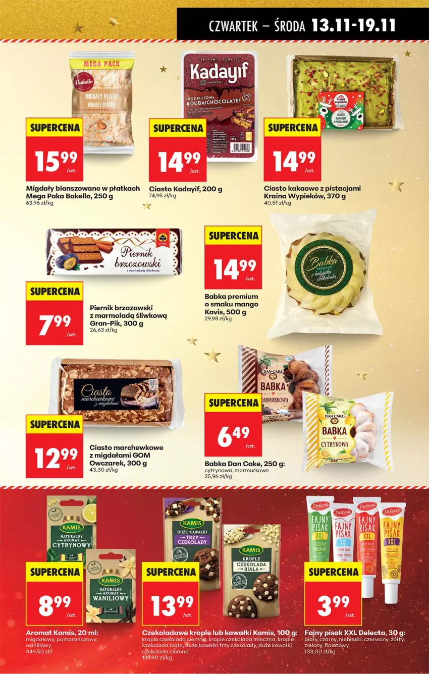 Gazetka promocyjna Biedronka - Od Czwartku - ważna 13.11 do 19.11.2025 - strona 41 - produkty: Babka, Czekolada, Dan Cake, Gra, Kakao, Kawa, Migdały, Mola, Piernik