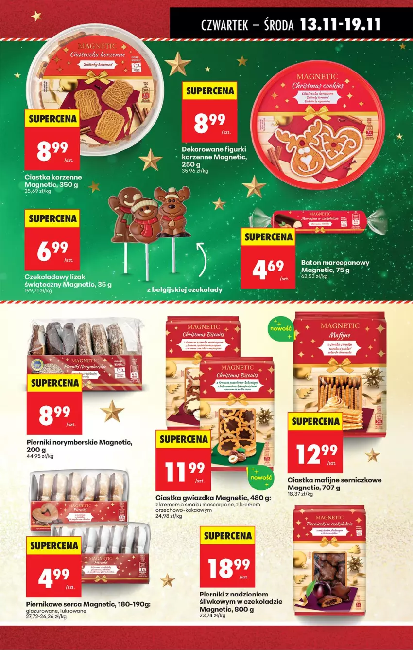 Gazetka promocyjna Biedronka - Od Czwartku - ważna 13.11 do 19.11.2025 - strona 47 - produkty: Baton, Baton marcepanowy, Ciastka, Fa, Kakao, Lazur, LG, Mascarpone, Piernik, Ser