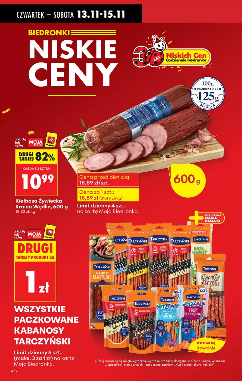 Gazetka promocyjna Biedronka - Od Czwartku - ważna 13.11 do 19.11.2025 - strona 6 - produkty: Kabanos, Kiełbasa, Klej