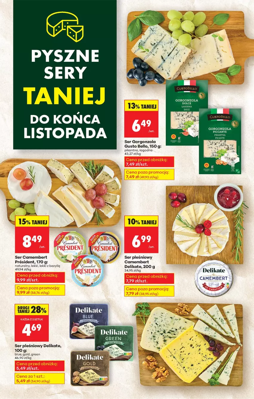 Gazetka promocyjna Biedronka - Od Czwartku - ważna 13.11 do 19.11.2025 - strona 66 - produkty: Bazyl, Bell, Camembert, Gorgonzola, Ser, Ser pleśniowy, Top