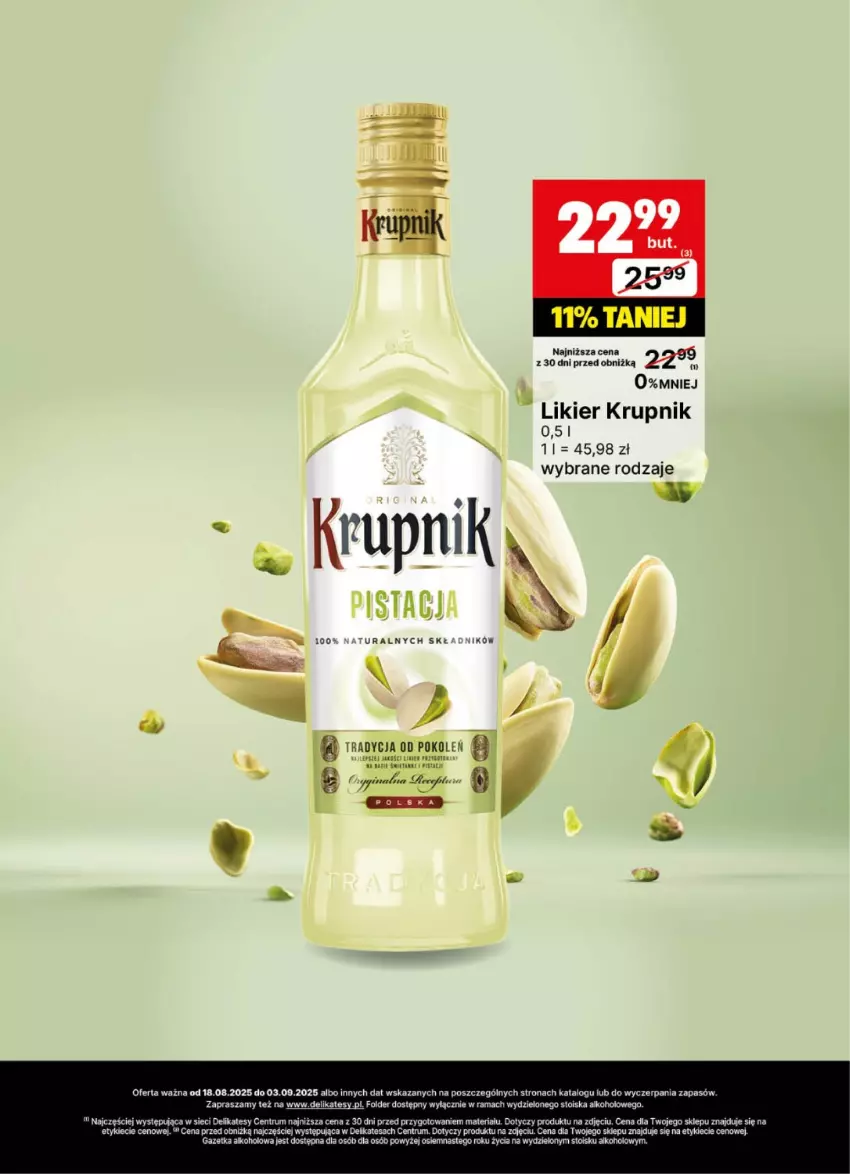 Gazetka promocyjna Delikatesy Centrum - Delibarek DC34-DC35 - ważna 18.08 do 03.09.2025 - strona 17 - produkty: Krupnik, Likier, Rama, Rum