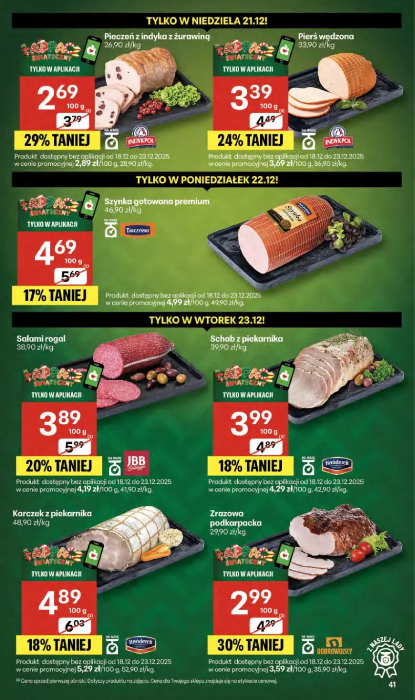 Gazetka promocyjna Delikatesy Centrum - Franczyza DC51 Czwartek - ważna 18.12 do 23.12.2025 - strona 41 - produkty: Cif, Klej, Olej, Piec, Piekarnik, Por, Rogal, Salami