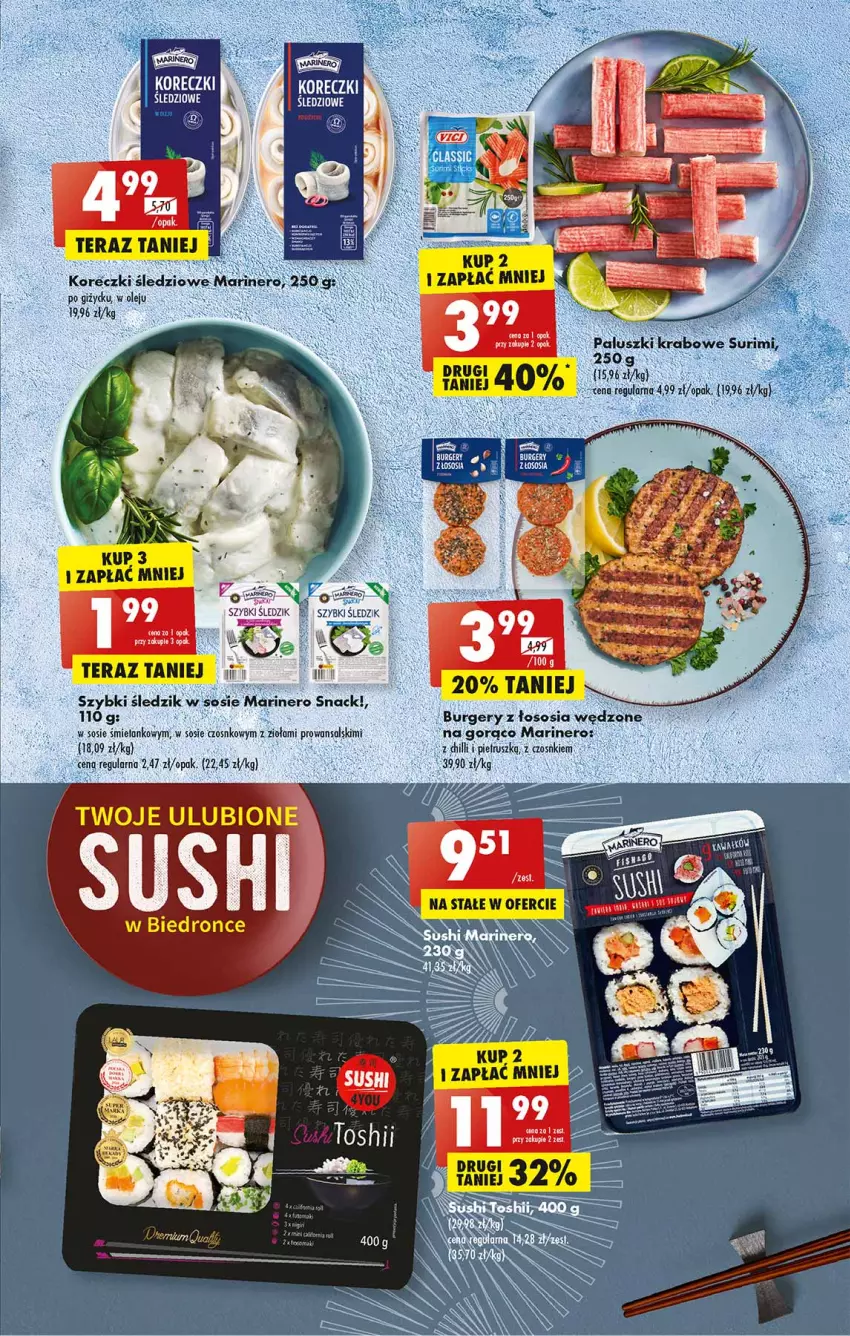 Gazetka promocyjna Biedronka - W tym tygodniu - ważna 11.07 do 16.07.2022 - strona 19 - produkty: Burger, Mola, Olej, Paluszki krabowe surimi, Ser, Sos, Surimi