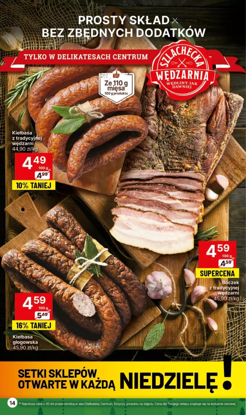 Gazetka promocyjna Delikatesy Centrum - Gazetka DC45 czw-sr - ważna 16.11 do 22.11.2023 - strona 14 - produkty: Kiełbasa, Oreo, Rum