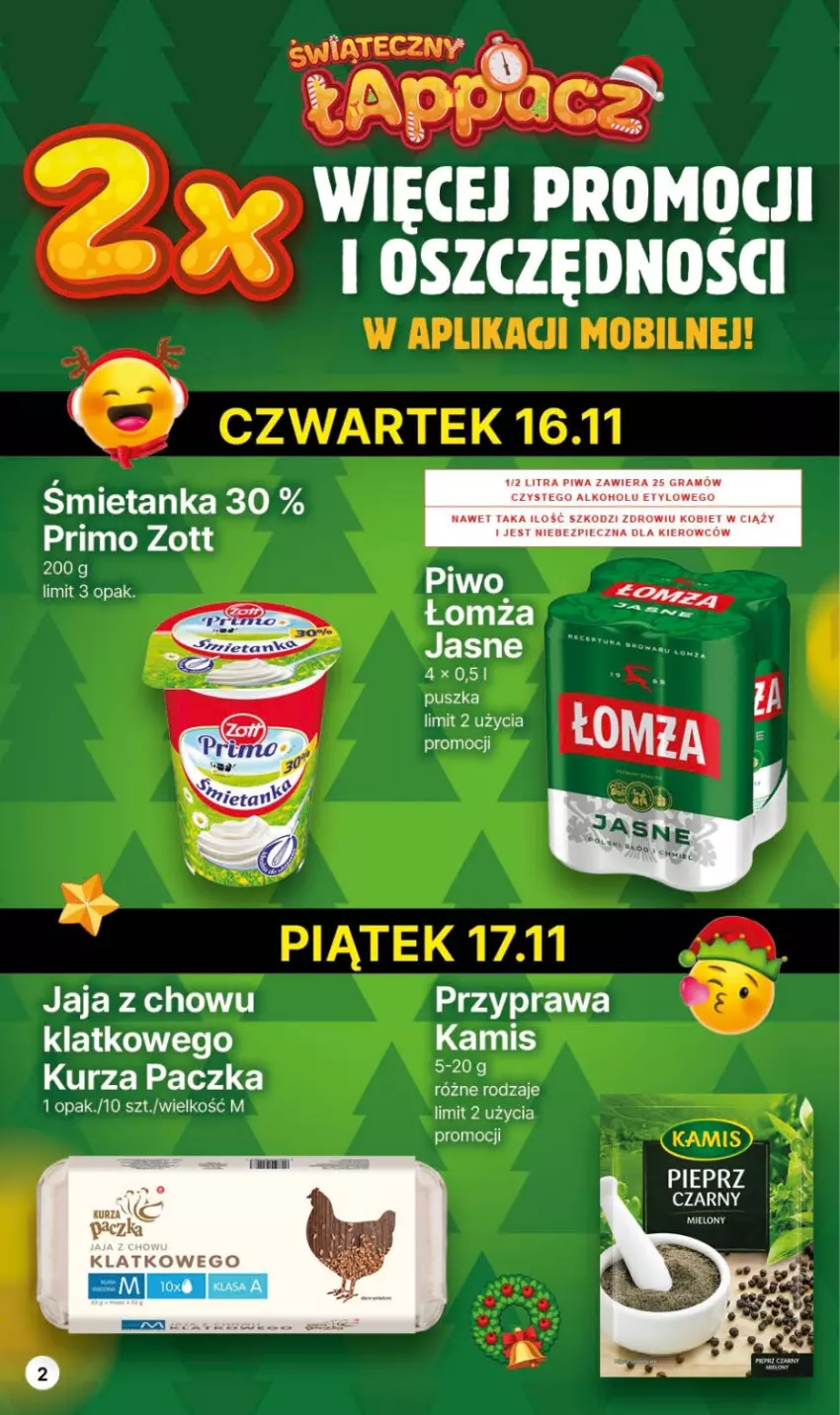 Gazetka promocyjna Delikatesy Centrum - Gazetka DC45 czw-sr - ważna 16.11 do 22.11.2023 - strona 2 - produkty: Gra, Jaja, Piec, Piwa, Por