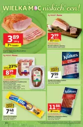 Gazetka promocyjna Auchan - WIELKA MOC Niskich Cen Hipermarket - Gazetka - ważna od 09.04 do 09.04.2025 - strona 16 - produkty: Krakus, Gra, Szynka wieprzowa, Szynka, Boczek, Kabanos, Kiełbasa, Fa