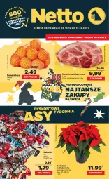 Gazetka promocyjna Netto - Gazetka spożywcza - Gazetka - ważna od 19.12 do 19.12.2021 - strona 1 - produkty: Cukier, Karkówka wieprzowa, Gwiazda, Siatka, Cukierki