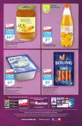 Gazetka promocyjna Auchan - Gazetka Magia Mikołajkowa Moje Auchan - Gazetka - ważna od 07.12 do 07.12.2022 - strona 4 - produkty: Sok pomarańczowy, Sok, Twaróg, Bols, Parówki, Bieluch, Miód, Waga, Berlinki, Nektar