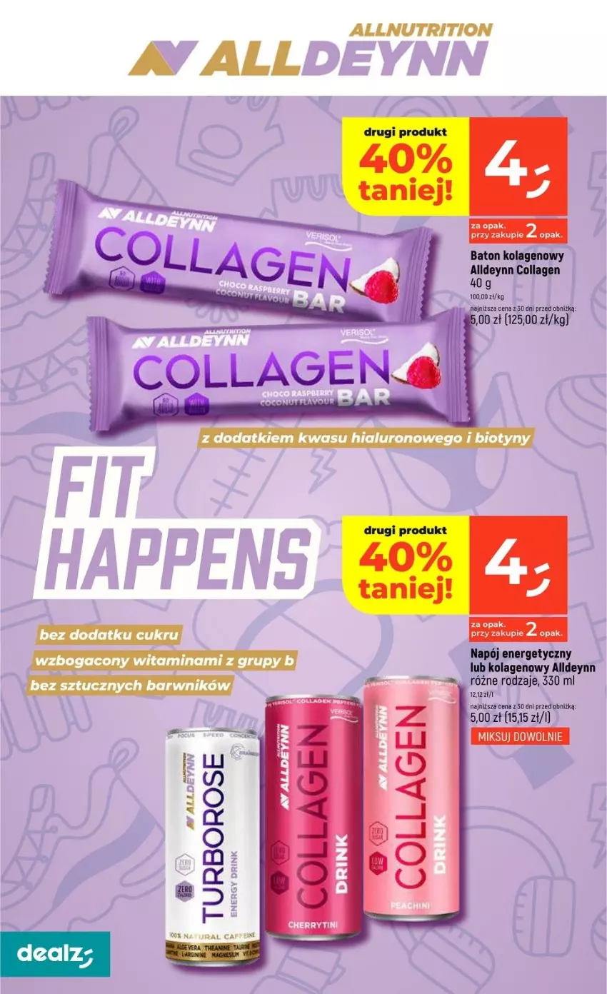 Gazetka promocyjna Dealz - NOWA GAZETKA - ważna 08.01 do 14.01.2026 - strona 20 - produkty: Baton, Kolagen, Napój, Napój energetyczny