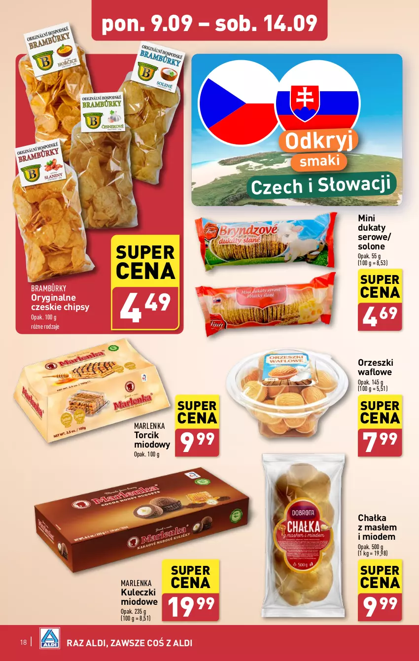 Gazetka promocyjna Aldi - Pełna oferta - ważna 09.09 do 14.09.2024 - strona 18 - produkty: Chipsy, Gin, Orzeszki, Ser