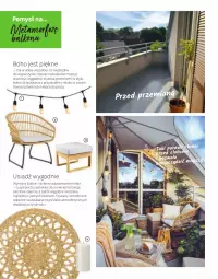 Gazetka promocyjna Leroy Merlin - Gazetka Leroy Merlin - Gazetka - ważna od 31.08 do 31.08.2023 - strona 18 - produkty: Por, Puf, Koc, Gry, Rust, Kosz, Parasol, Girlanda, Krzesło, Poduszka, Meble, Mięta, Dywan, Osłonka