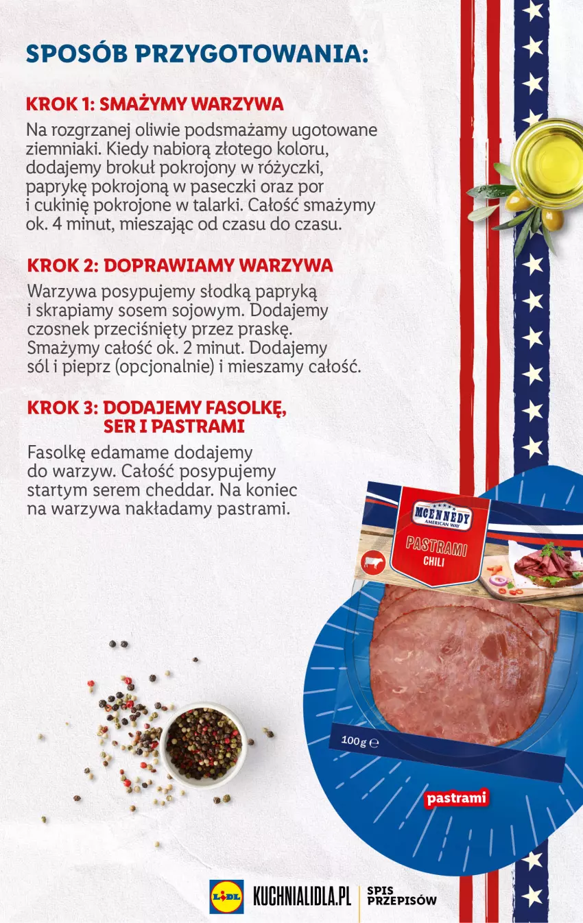 Gazetka promocyjna Lidl - KATALOG USA - ważna 19.06 do 24.06.2023 - strona 13 - produkty: Cheddar, Czosnek, Edam, Fa, Pieprz, Por, Ser, Sól, Sos, Warzywa, Ziemniaki