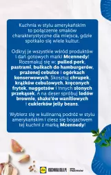 Gazetka promocyjna Lidl - KATALOG USA - Gazetka - ważna od 24.06 do 24.06.2023 - strona 3 - produkty: Jelly beans, Ser, Por, Cukier, Kuchnia, Hamburger, Kosz, Burger, Deser, Bułka, Brownie