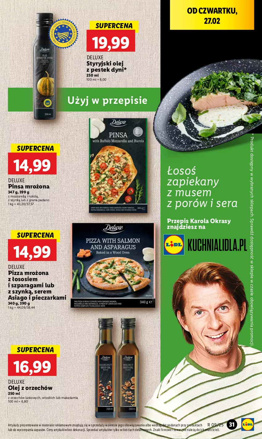 Gazetka promocyjna Lidl - GAZETKA - ważna 27.02 do 01.03.2025 - strona 35 - produkty: Gra, Mus, Olej, Piec, Pieczarka, Pizza, Por, Ser, Sos, Stek