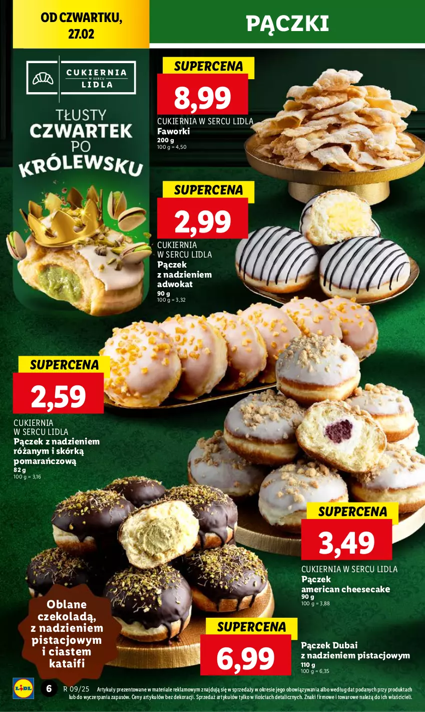 Gazetka promocyjna Lidl - GAZETKA - ważna 27.02 do 01.03.2025 - strona 8 - produkty: Cukier, Fa, Faworki, Pączek, Róża, Ser