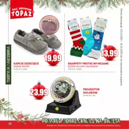 Gazetka promocyjna Topaz - Gazetka - Gazetka - ważna od 31.12 do 31.12.2023 - strona 12 - produkty: Kapcie, Karp, Dzieci