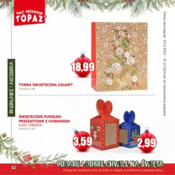 Gazetka promocyjna Topaz - Gazetka - Gazetka - ważna od 31.12 do 31.12.2023 - strona 32 - produkty: Torba, Pudełko