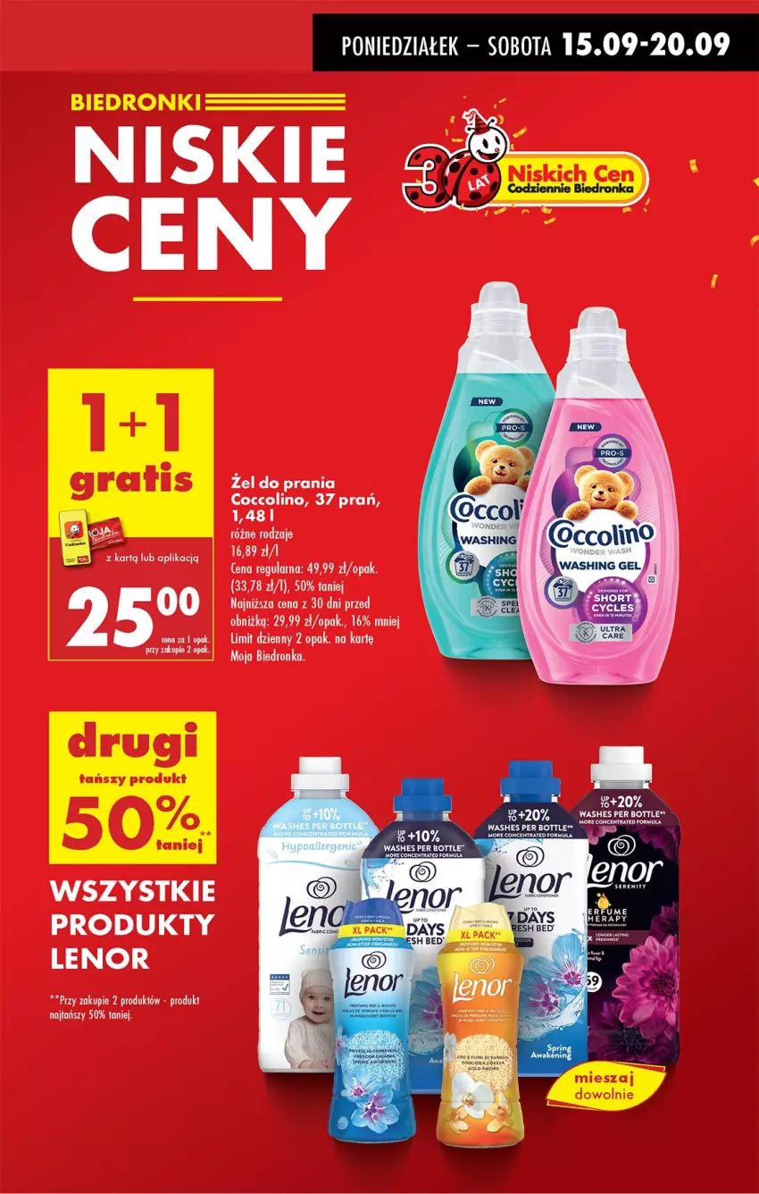Gazetka promocyjna Biedronka - Od Poniedziałku - ważna 15.09 do 20.09.2025 - strona 19 - produkty: Coccolino, Lenor