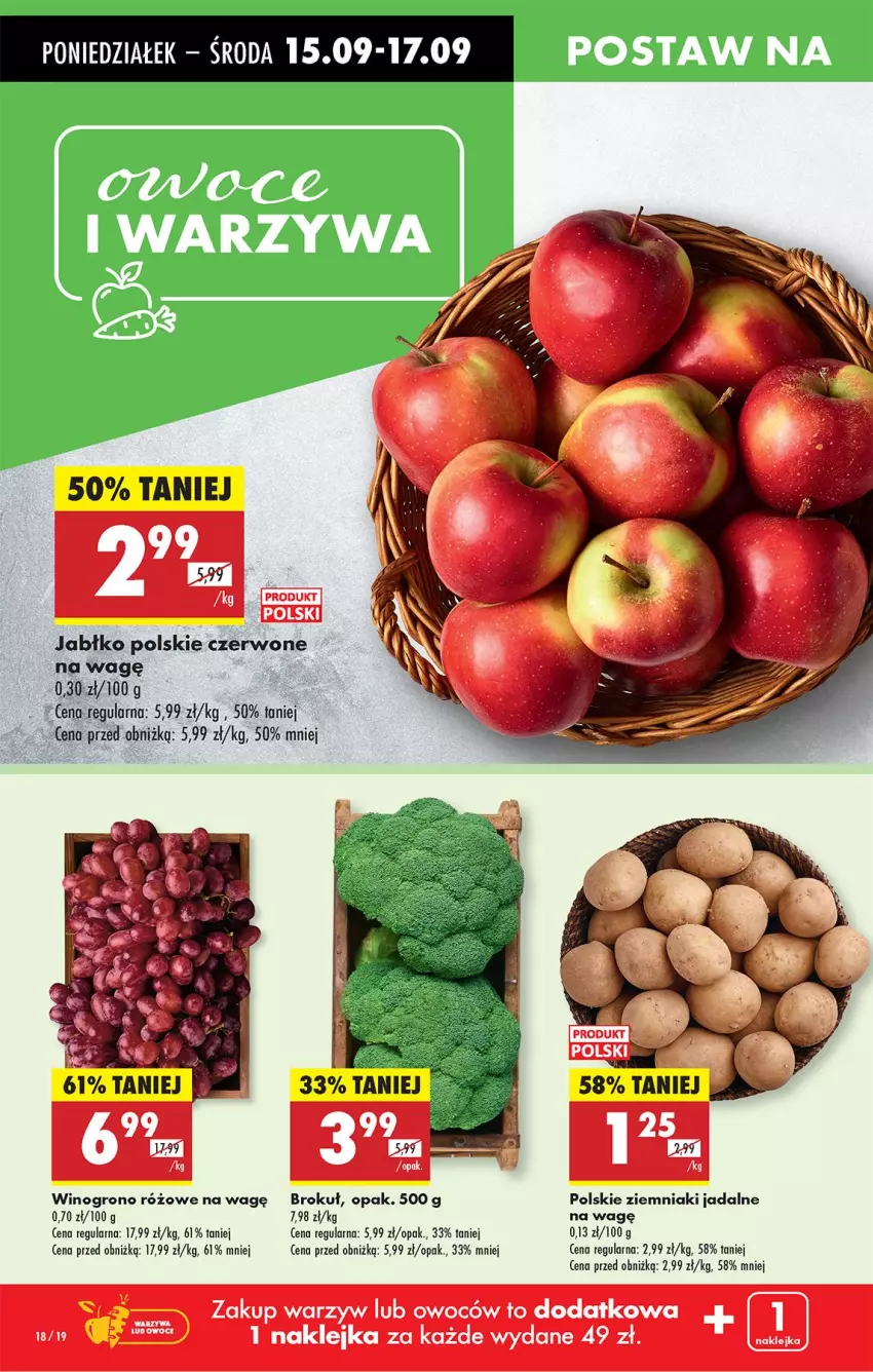 Gazetka promocyjna Biedronka - Od Poniedziałku - ważna 15.09 do 20.09.2025 - strona 22 - produkty: Warzywa, Wino, Ziemniaki