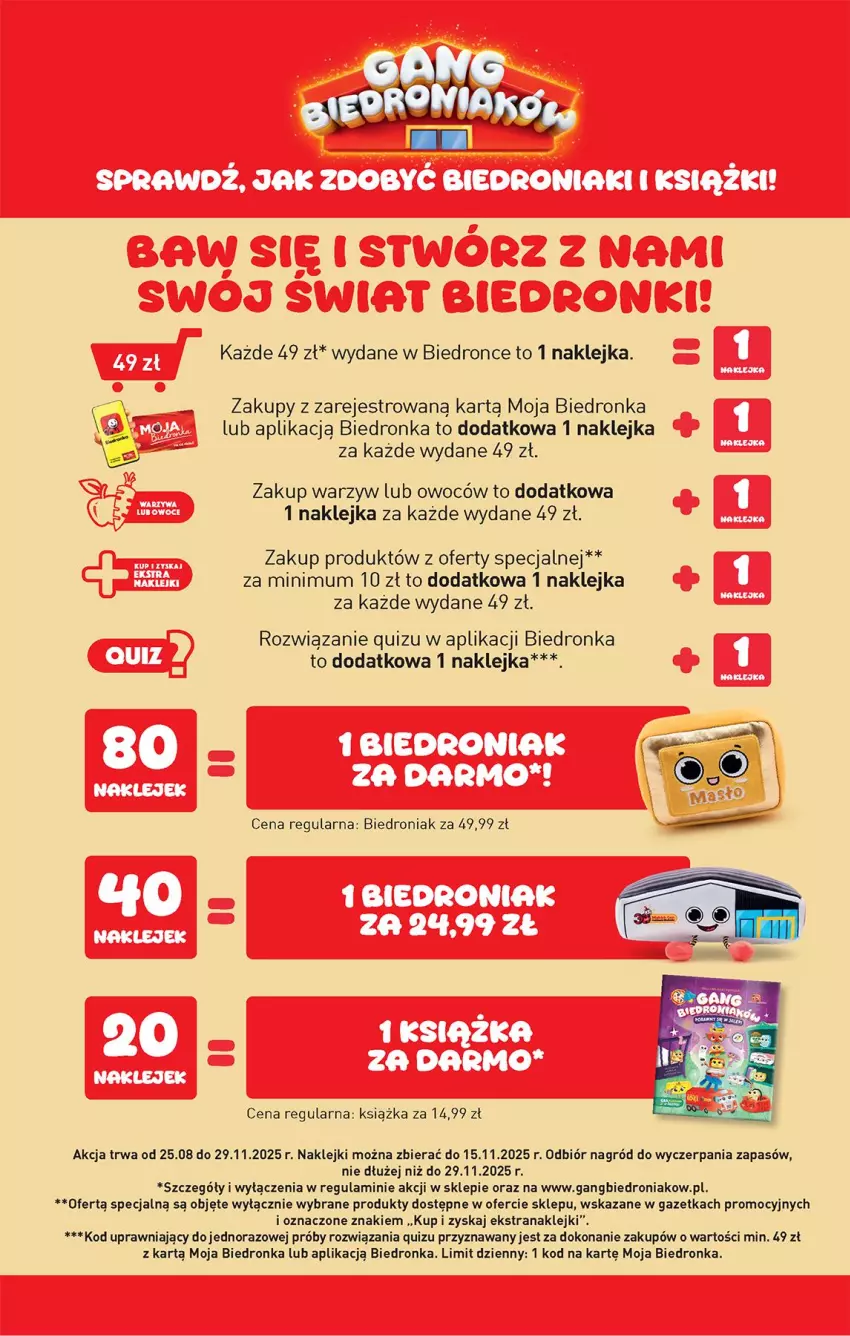 Gazetka promocyjna Biedronka - Od Poniedziałku - ważna 15.09 do 20.09.2025 - strona 3 - produkty: Klej, Książka, Quiz, Tran