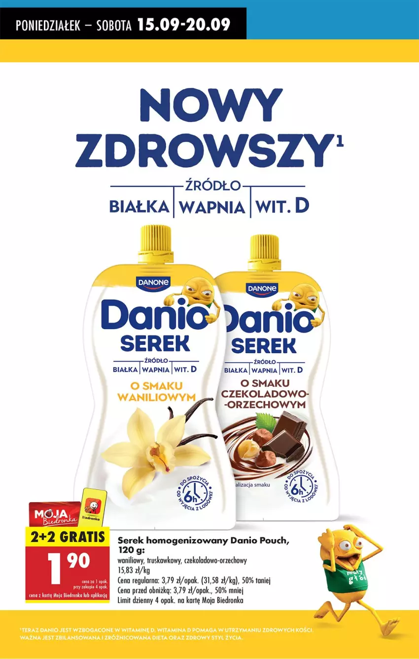 Gazetka promocyjna Biedronka - Od Poniedziałku - ważna 15.09 do 20.09.2025 - strona 66 - produkty: Danio, Danone, Gra, Ser, Serek, Serek homogenizowany