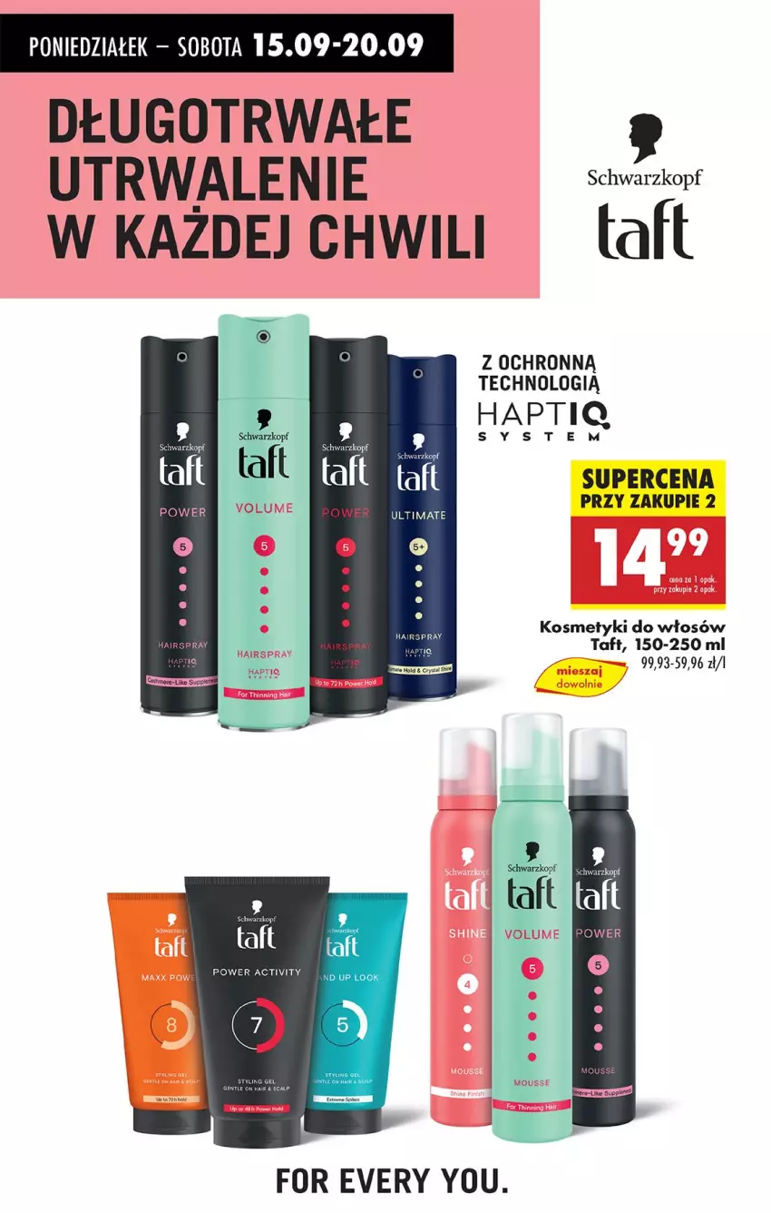 Gazetka promocyjna Biedronka - Od Poniedziałku - ważna 15.09 do 20.09.2025 - strona 69 - produkty: Keen, Schwarzkopf, Taft
