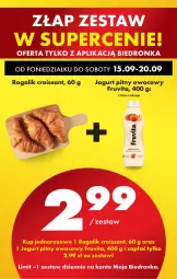 Gazetka promocyjna Biedronka - Od Poniedziałku - Gazetka - ważna od 20.09 do 20.09.2025 - strona 76 - produkty: Jogurt, Croissant, Rogal, Jogurt pitny
