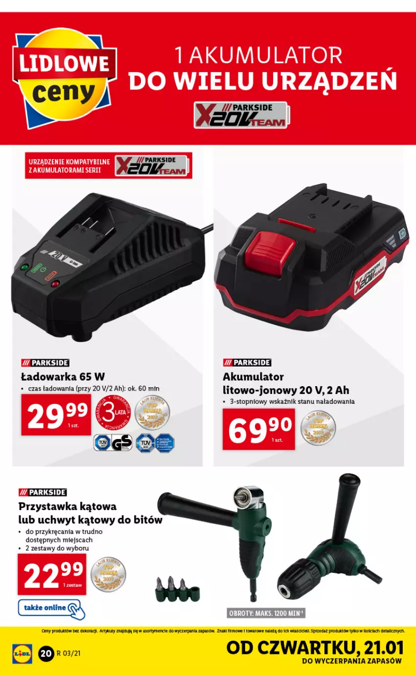 Gazetka promocyjna Lidl - OFERTA Katalog - ważna 18.01 do 23.01.2021 - strona 20