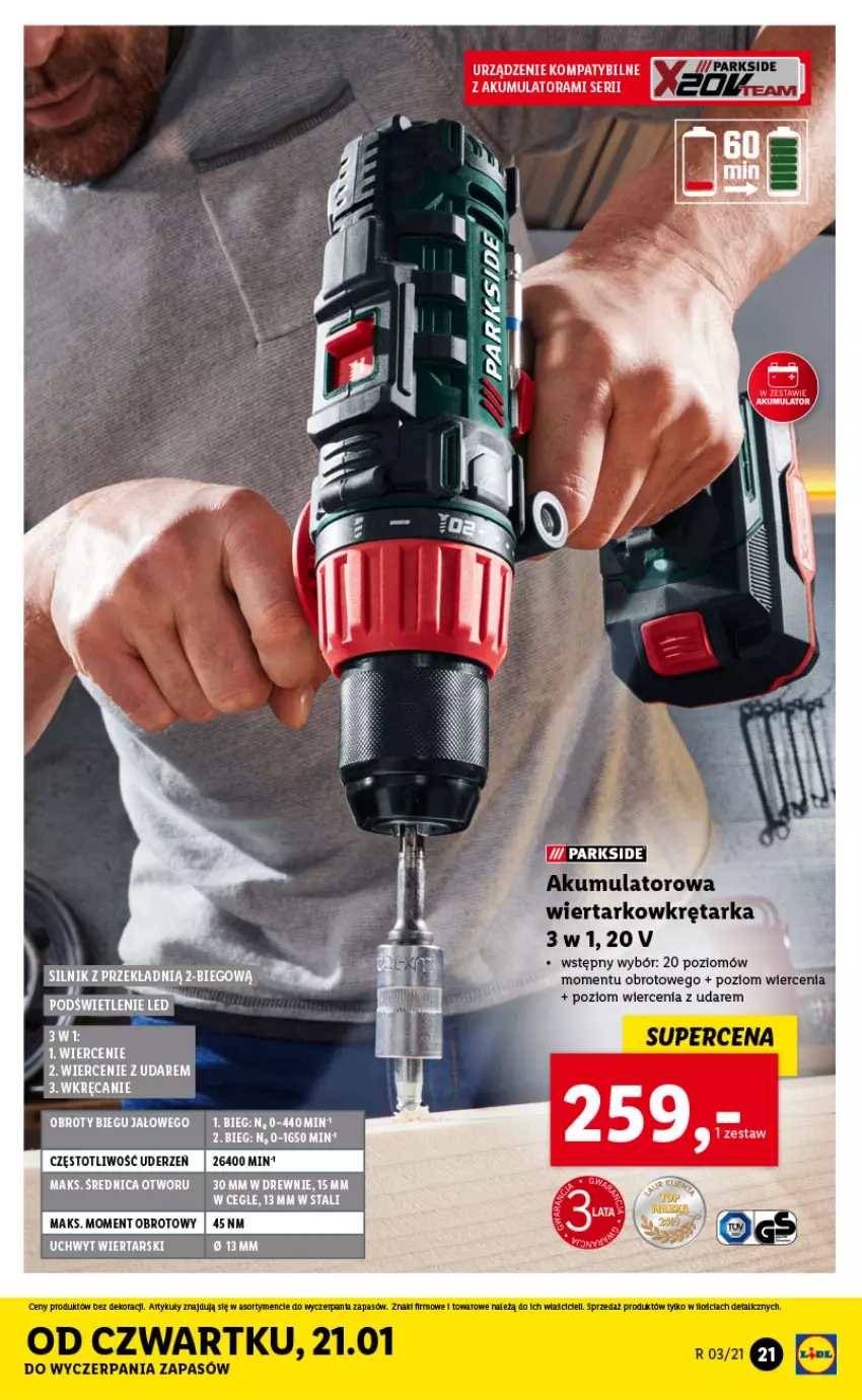 Gazetka promocyjna Lidl - OFERTA Katalog - ważna 18.01 do 23.01.2021 - strona 21