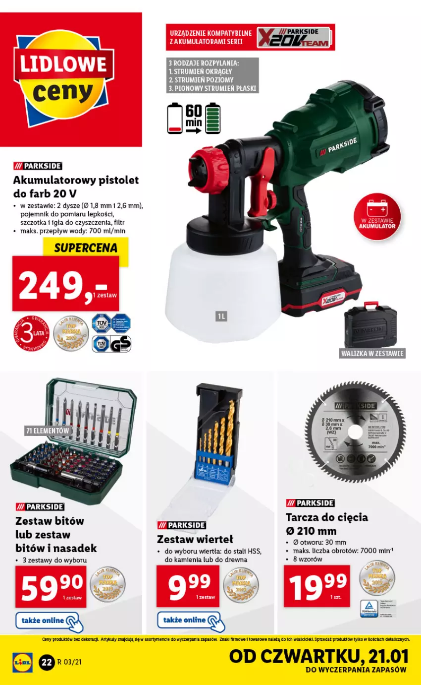 Gazetka promocyjna Lidl - OFERTA Katalog - ważna 18.01 do 23.01.2021 - strona 22