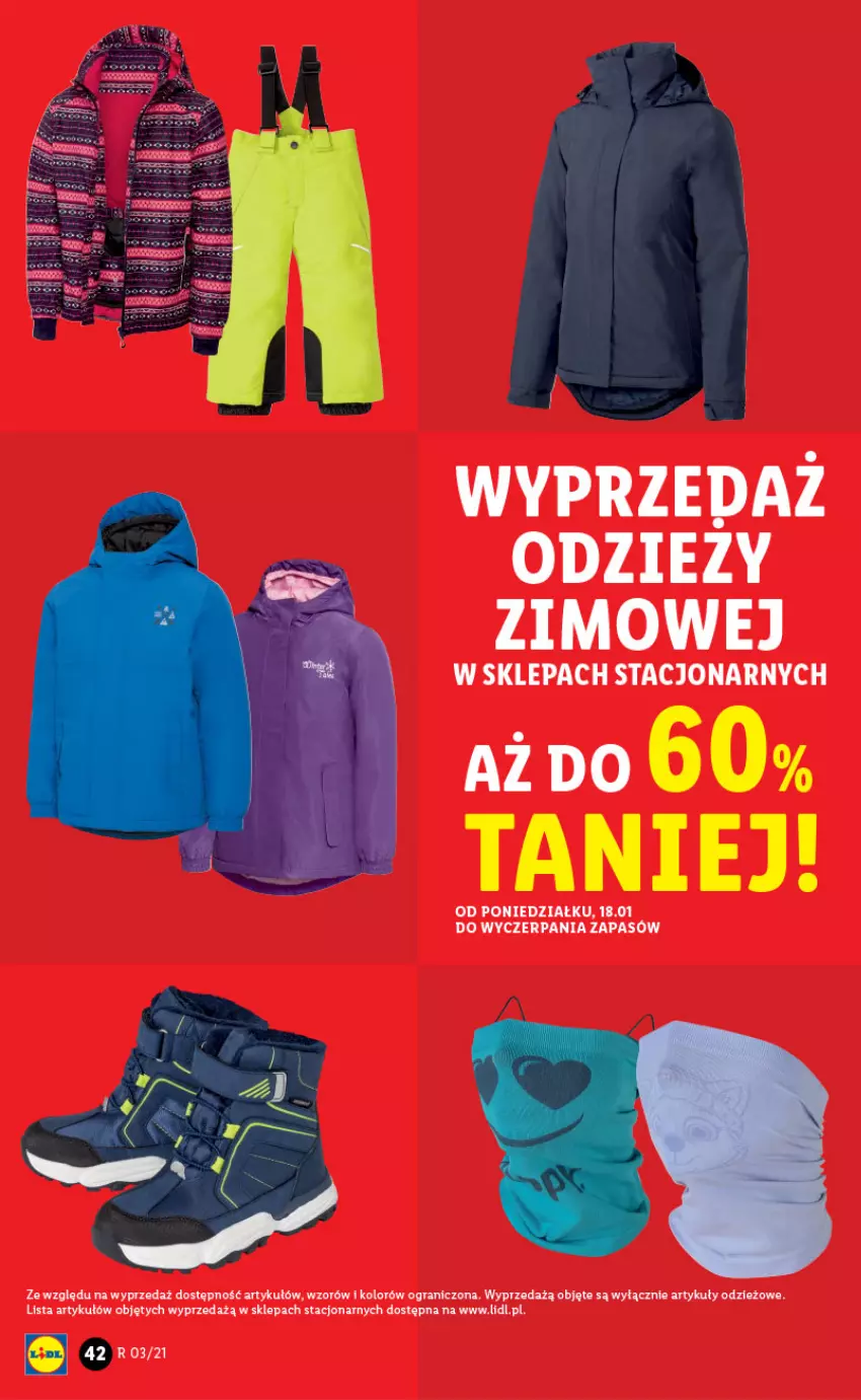 Gazetka promocyjna Lidl - OFERTA Katalog - ważna 18.01 do 23.01.2021 - strona 42