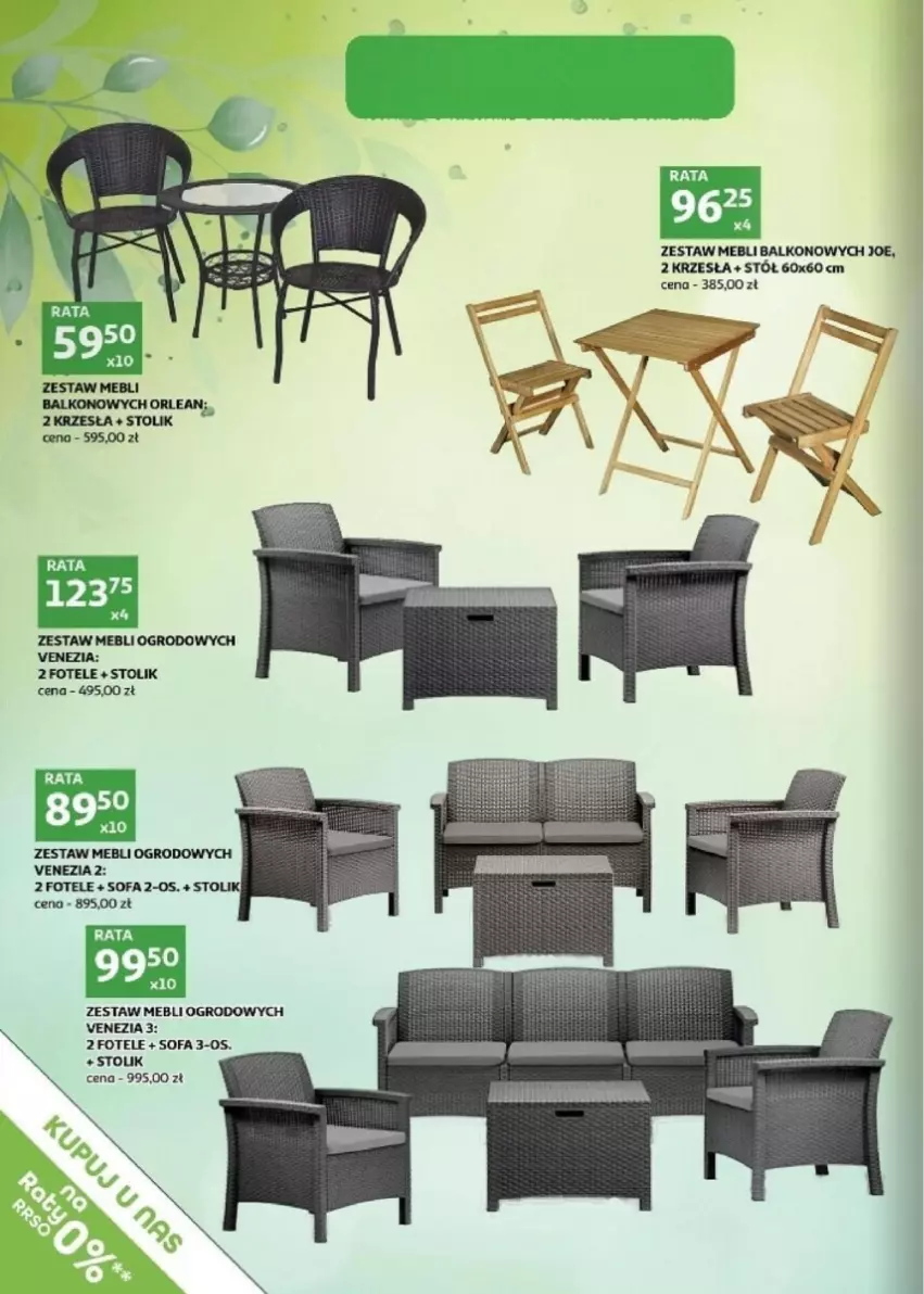 Gazetka promocyjna Auchan - ważna 02.04 do 30.04.2024 - strona 4 - produkty: Fa, Fotel, Sofa, Stół, Stolik