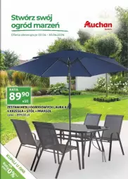 Gazetka promocyjna Auchan - Gazetka - ważna od 30.04 do 30.04.2024 - strona 1 - produkty: Stół, Parasol, Laur, Ogród
