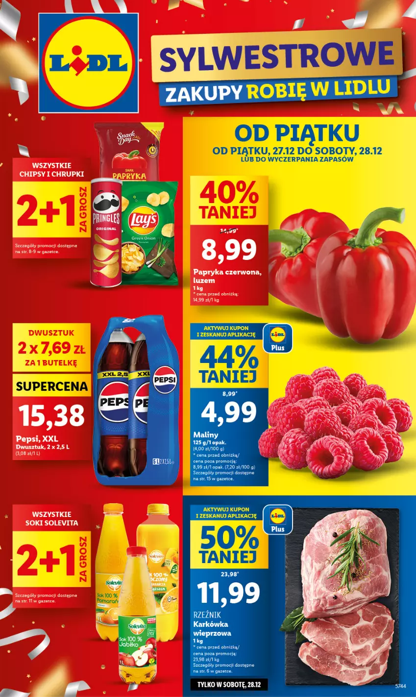 Gazetka promocyjna Lidl - GAZETKA - ważna 27.12 do 28.12.2024 - strona 1 - produkty: Karkówka wieprzowa