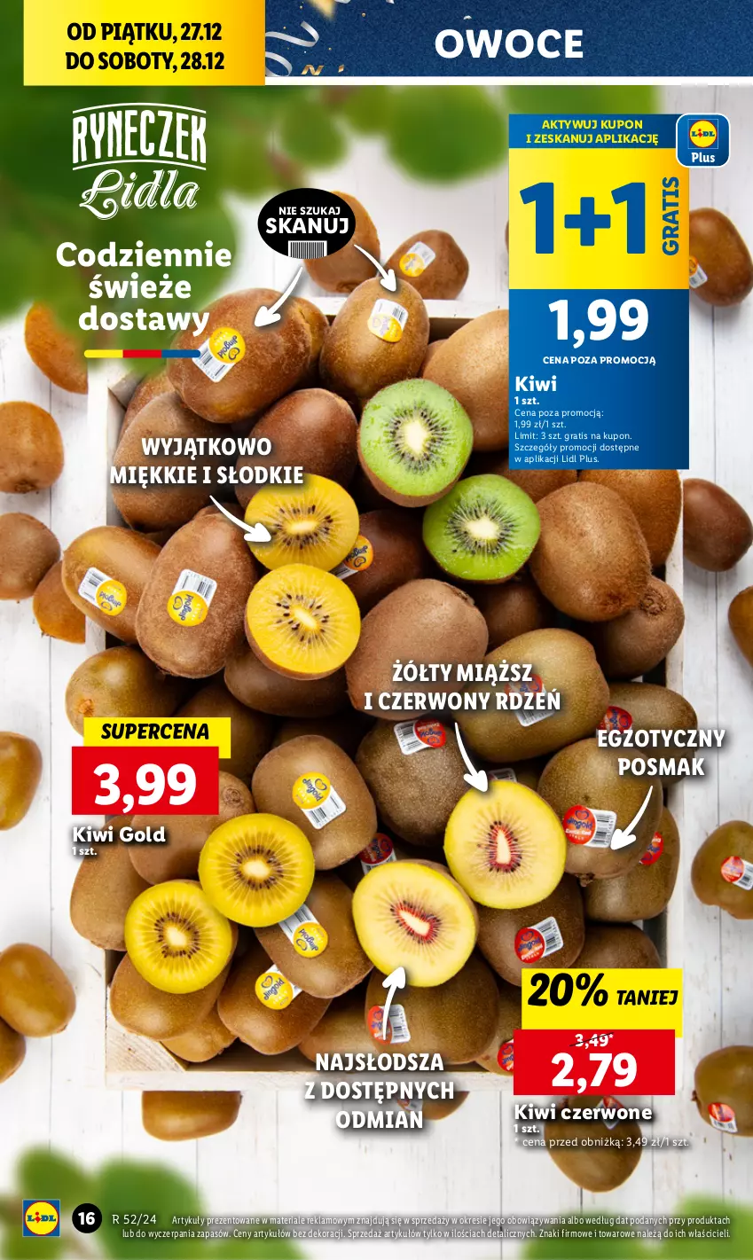 Gazetka promocyjna Lidl - GAZETKA - ważna 27.12 do 28.12.2024 - strona 18 - produkty: Gra, Kiwi, Owoce