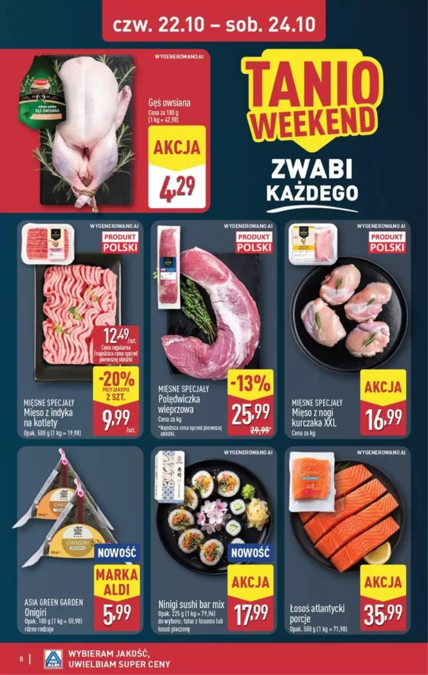 Gazetka promocyjna Aldi - Oferta weekendowa - ważna 22.10 do 24.10.2026 - strona 8 - produkty: Gęś owsiana, Mięsne specjały, Ser
