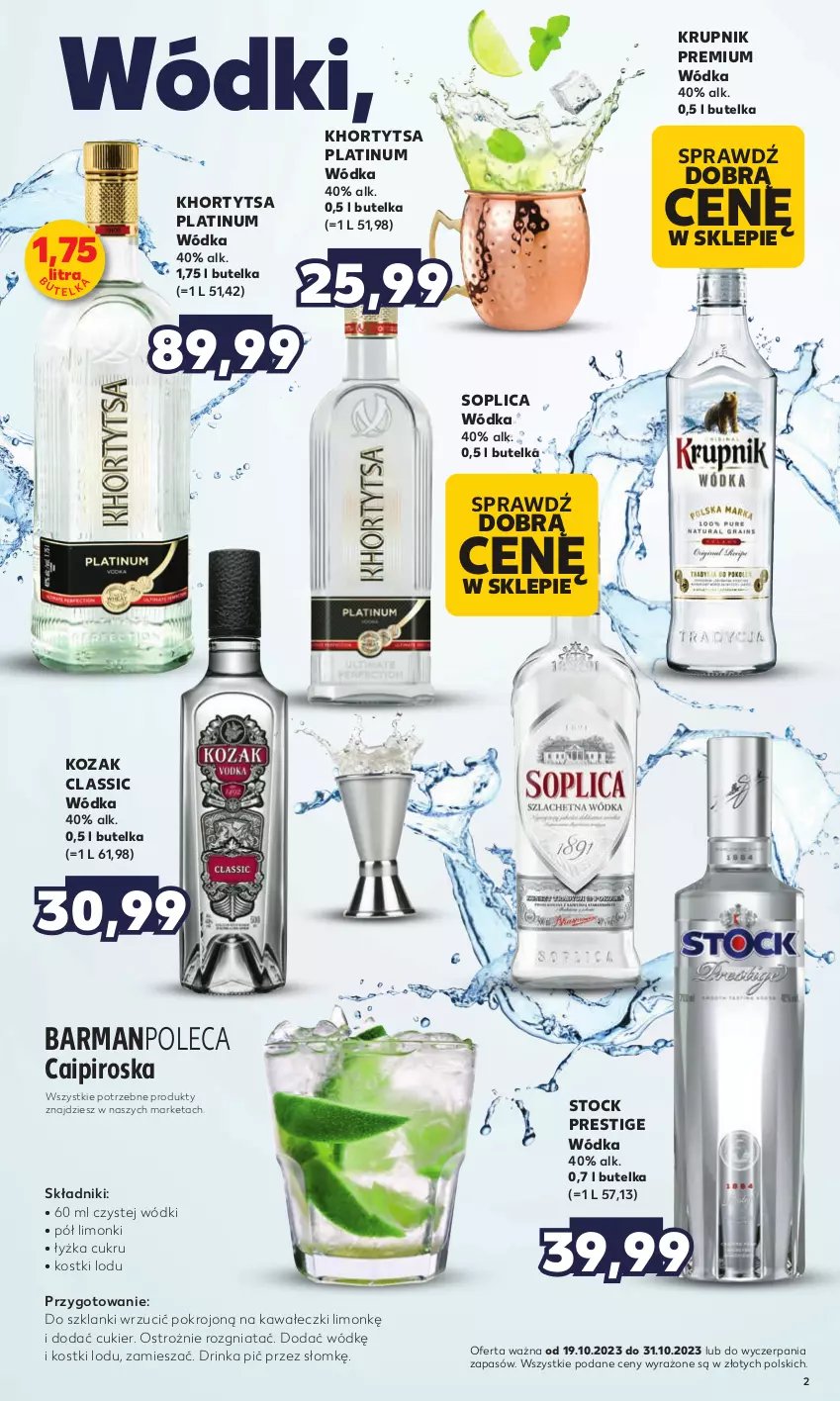 Gazetka promocyjna Kaufland - Barek Kauflandu - ważna 19.10 do 31.10.2023 - strona 2 - produkty: Cukier, Inka, Kawa, Krupnik, Lanki, Soplica, Stock, Wódka