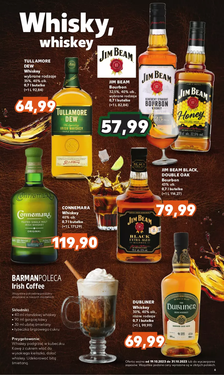 Gazetka promocyjna Kaufland - Barek Kauflandu - ważna 19.10 do 31.10.2023 - strona 6 - produkty: Bourbon, Jim Beam, Lack, Sok, Tullamore Dew, Whiskey, Whisky