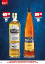 Gazetka promocyjna Topaz - Gazetka - Gazetka - ważna od 15.09 do 15.09.2026 - strona 18 - produkty: Top, Gin, Whiskey, Metaxa, Bushmills, Brandy