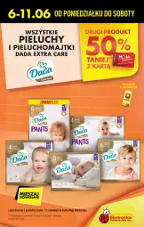 Gazetka promocyjna Biedronka - Gazetka - ważna od 11.06 do 11.06.2022 - strona 7 - produkty: Pieluchy, Majtki, Dada, , Pieluchomajtki
