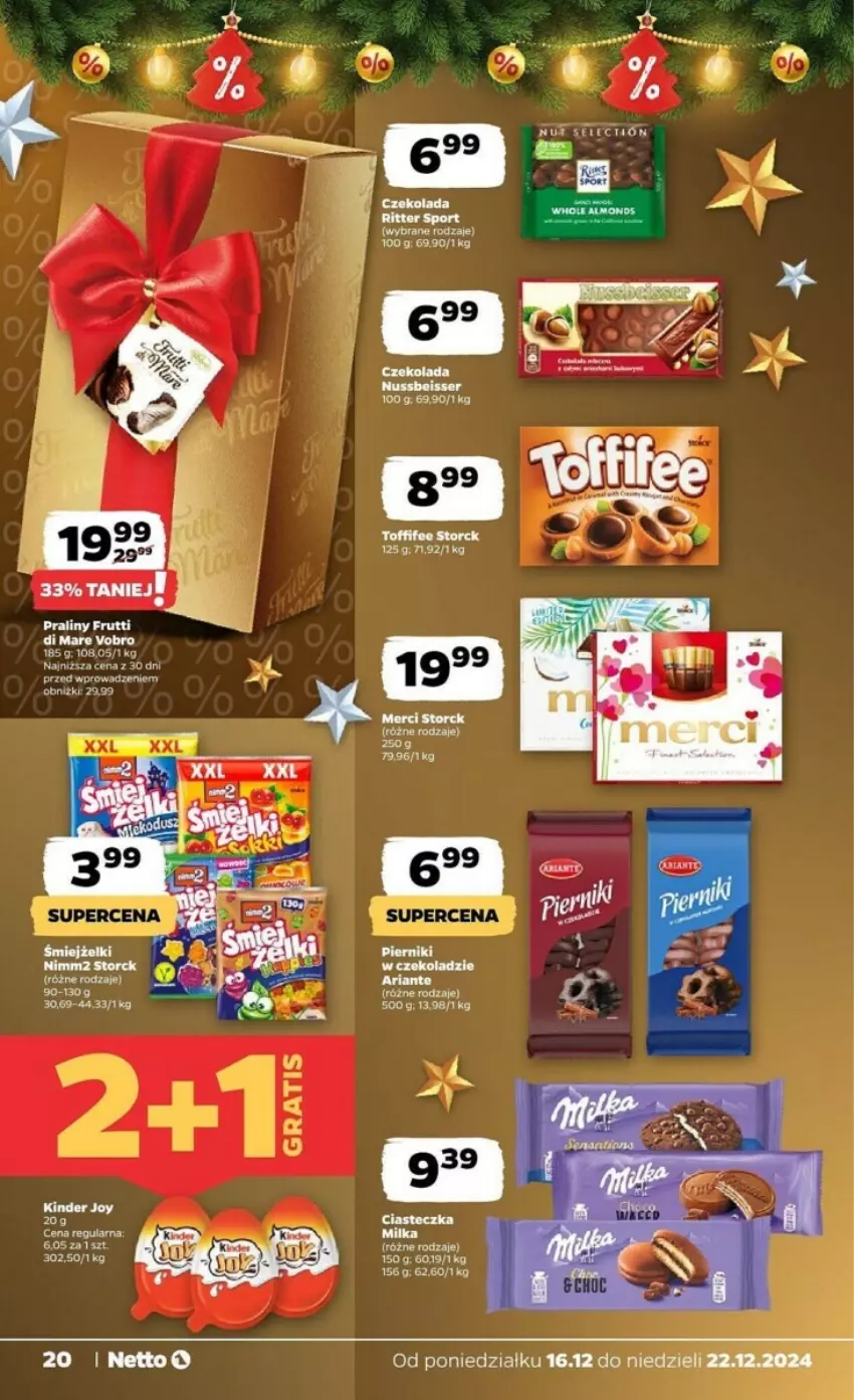 Gazetka promocyjna Netto - ważna 16.12 do 22.12.2024 - strona 13 - produkty: Brie, Kinder, Milka, Por, Ritter Sport, Sport