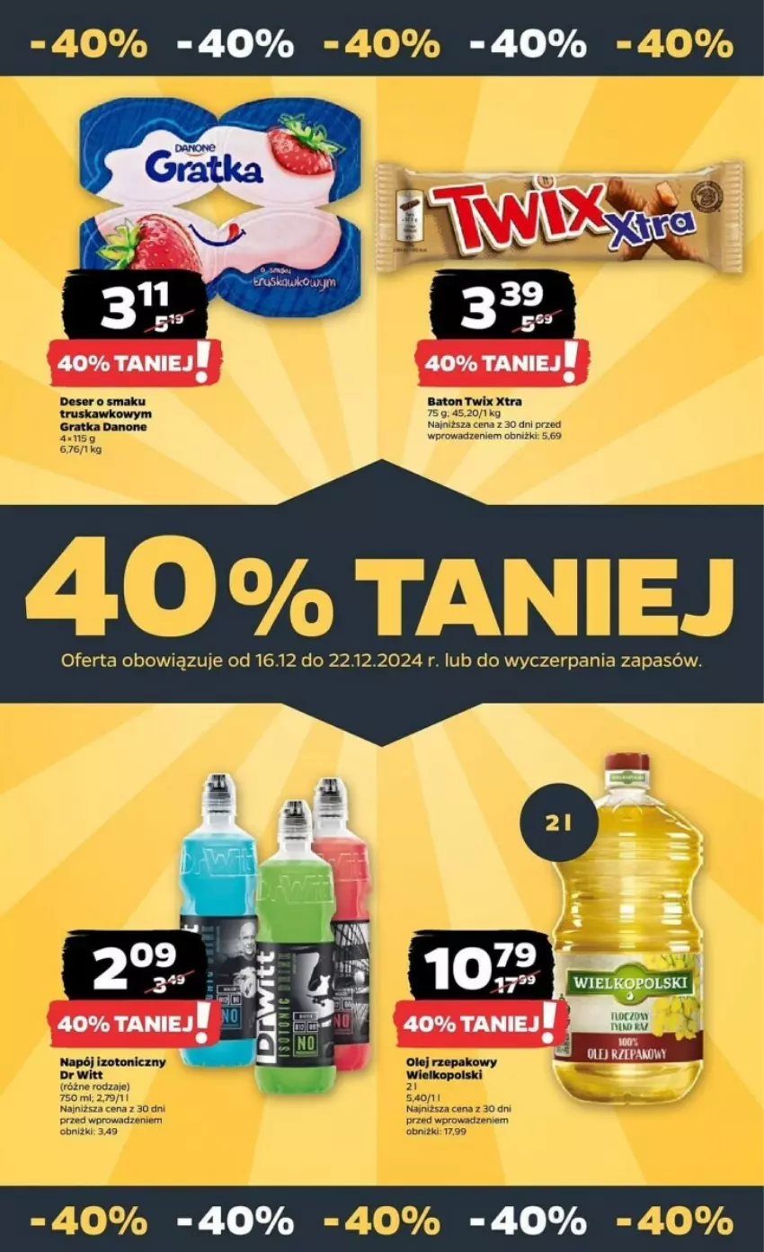 Gazetka promocyjna Netto - ważna 16.12 do 22.12.2024 - strona 21 - produkty: Baton, Deser, Gra, Napój, Napój izotoniczny, Ser, Twix