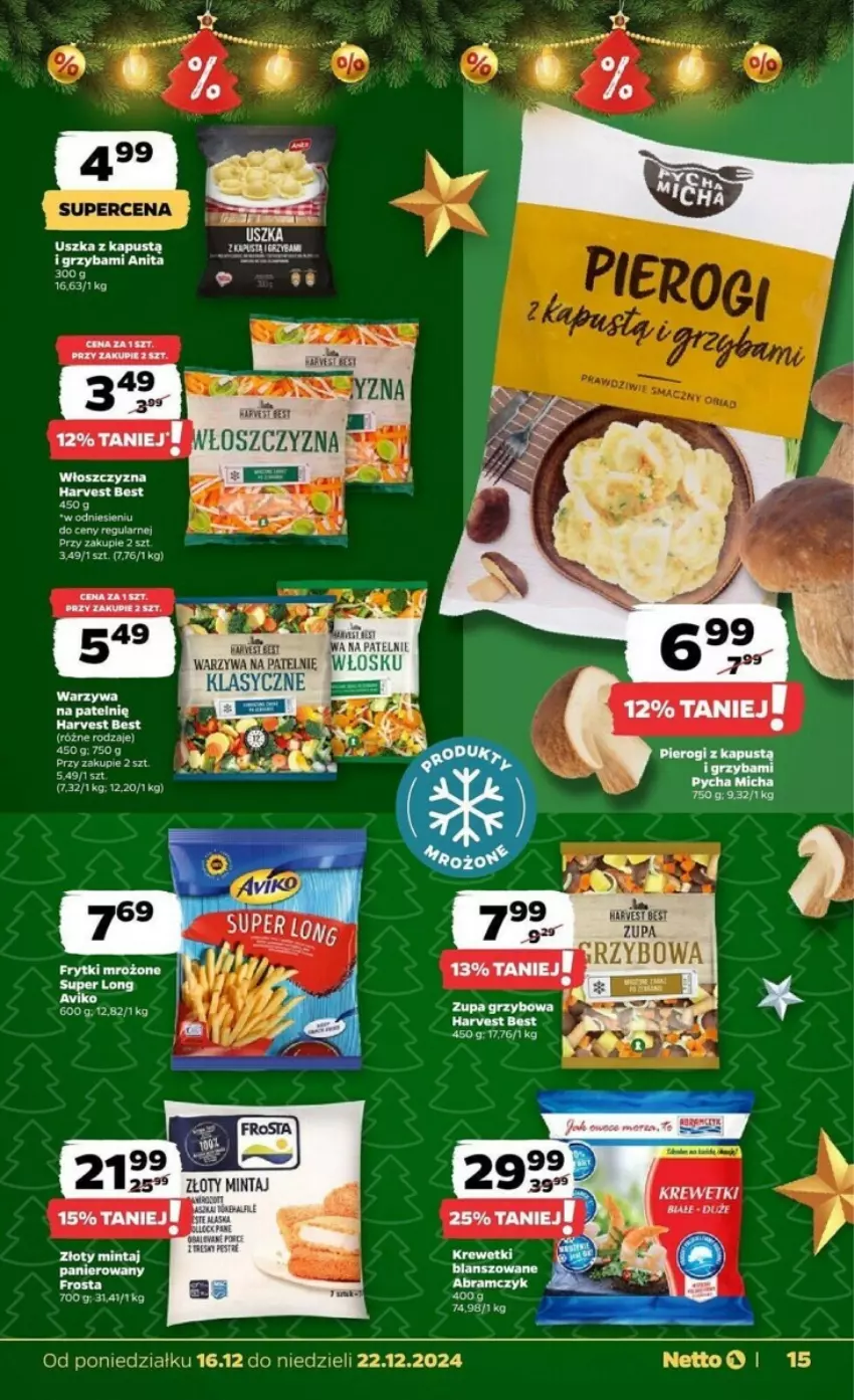 Gazetka promocyjna Netto - ważna 16.12 do 22.12.2024 - strona 7 - produkty: Kapustą, Krewetki, Pierogi, Warzywa