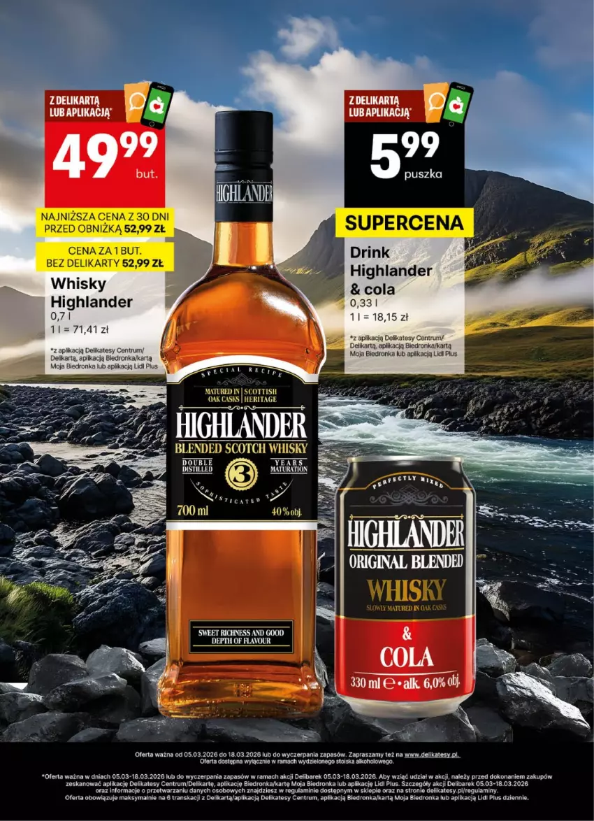 Gazetka promocyjna Delikatesy Centrum - Delibarek DC10-DC11 - ważna 05.03 do 18.03.2026 - strona 2 - produkty: Rama, Rum, Tran, Whisky