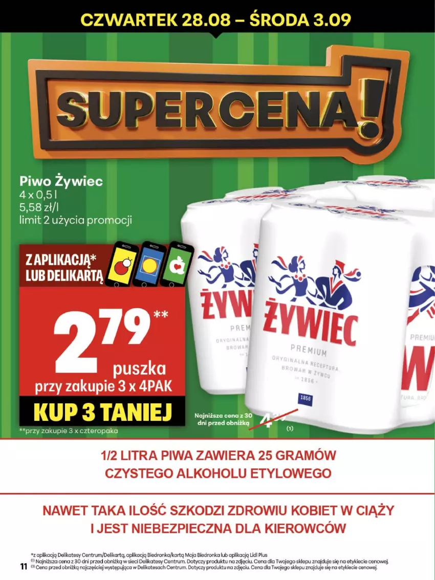 Gazetka promocyjna Delikatesy Centrum - Franczyza DC35 Czwartek - ważna 28.08 do 03.09.2025 - strona 11 - produkty: Piwo, Rum